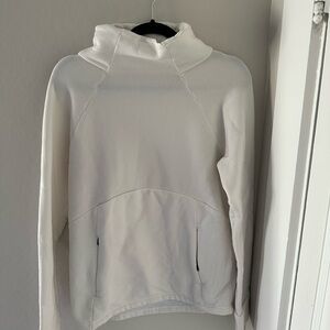 Athleta Cream Funnel Neck Pullover Sweater